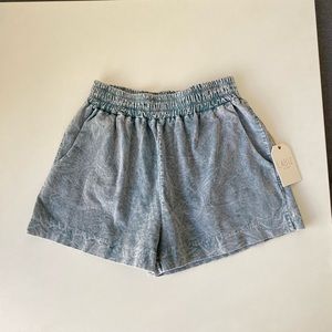 Corduroy short pants✴︎ size: S
color:  Turquoise Blue
brand: LABIZ